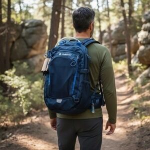 Outdoor Deluxe 17L Hydration Backpack Dark Blue Hiking Biking NWT